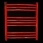 حوله خشک کن ساده قوسی قرمز